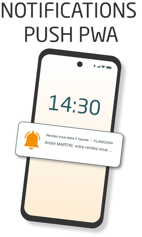 Notifications push PLANICASA
